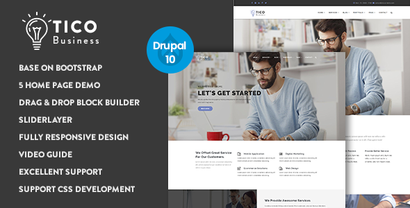 Tico - Responsive Business Drupal 10 Theme icon