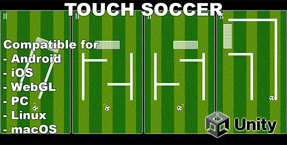 Touch Soccer - Unity Hypercasual Game With AdMob Ads - For Android, iOS, iPhone, Tablet icon