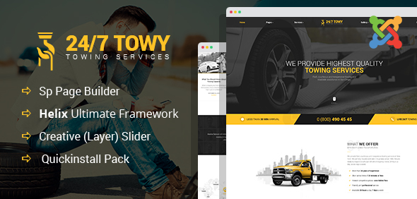 Towy - Emergency Auto Towing and Roadside Assistance Joomla 4 Template icon