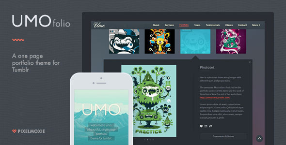 UMO Folio - A One Page Portfolio Theme For Tumblr icon