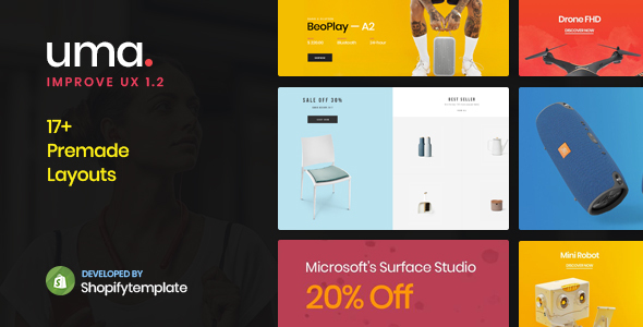 Uma - Minimal Clean Multiple Shopify Theme icon