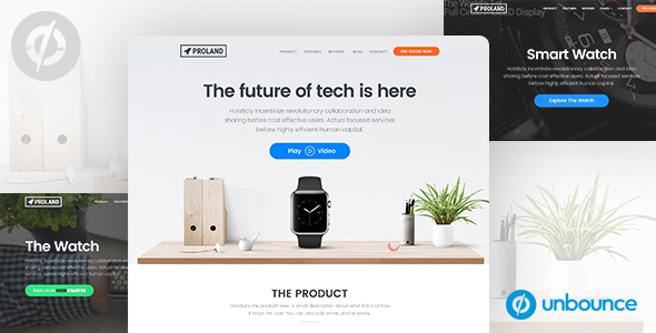 Unbounce Product landing Page Template - Proland icon