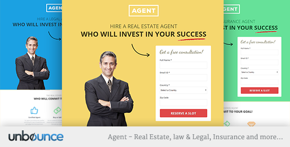 Unbounce Responsive Landing Page Template - Agents icon