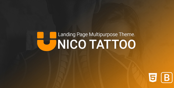 Unico tattoo - Multipurpose Responsive Bootstrap Landing page Template. icon
