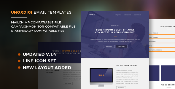 Unoxdigi Responsive Email Templates icon