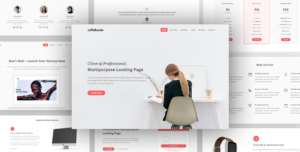Vakavia - Multipurpose Landing Page Template icon