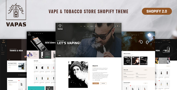 Vapas - Vape & Tobacco Store Shopify Theme icon
