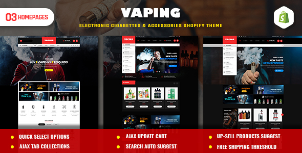 Vaping | Electronic Cigarettes & Accessories Shopify Theme icon
