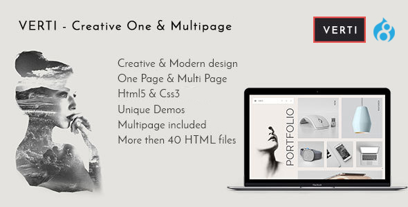 Verti - Creative OnePage & MultiPage Drupal 8.8 Theme icon