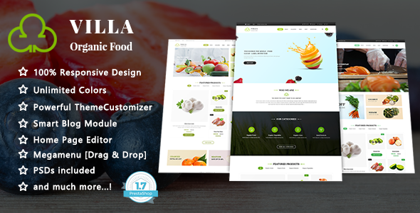 Villa - Organic Food PrestaShop Theme icon