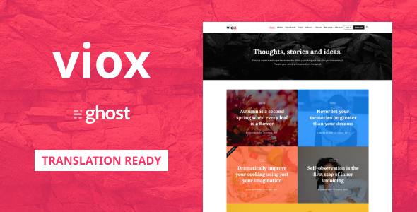 Viox - Modern Multipurpose Ghost Theme icon