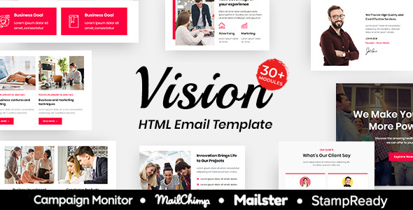 Vision - Multipurpose Responsive Email Template 30+ Modules Mailchimp icon