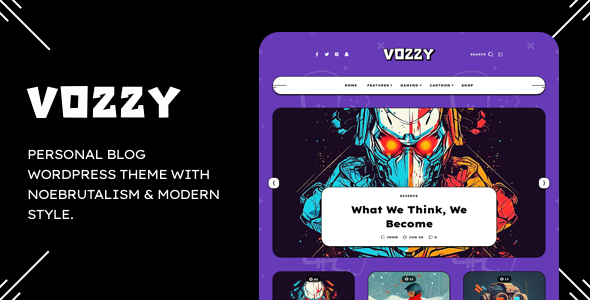 Vozzy - Modern & Neobrutalism WordPress Theme icon