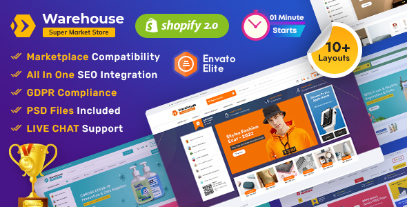 Warehouse - Advanced Shopify 2.0 Multi-purpose Mega Electronics Store icon