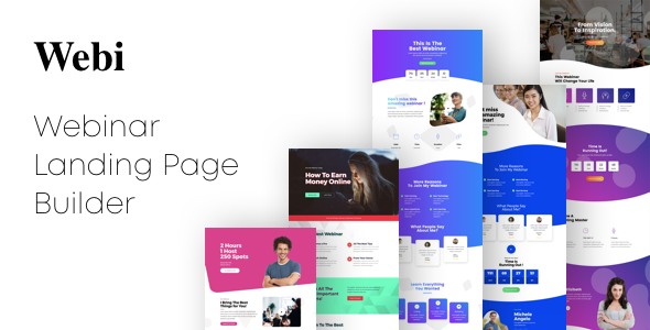 Webi - Webinar Landing Pages with Page Builder icon