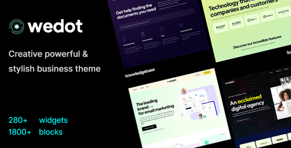 Wedot - Creative Startup Multi-purpose Business Theme icon
