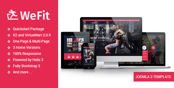 Wefit - Health, Sport, Gyms and Trainers Template icon
