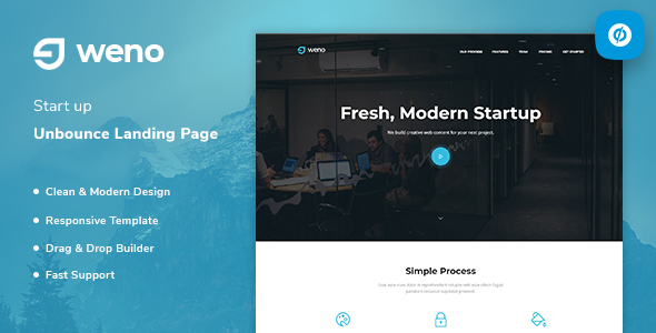 Weno - Startup Unbounce Landing Page Template icon