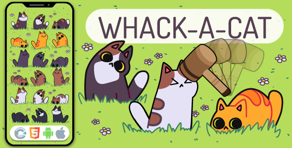 Whack A Cat - HTML5 Game, Construct 3 icon