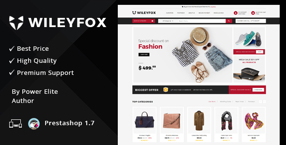 Wileyfox Mega - Responsive Prestashop 1.7.x Theme icon