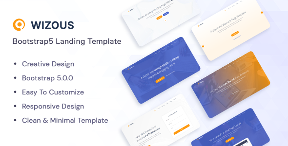 Wizous - Bootstrap 5 Landing page Template icon