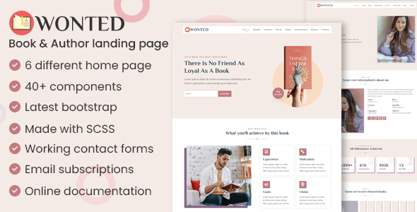 Wonted - Book & Author Landing page icon