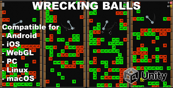 Wrecking Balls - Unity Hyper Casual Game With AdMob Ads icon