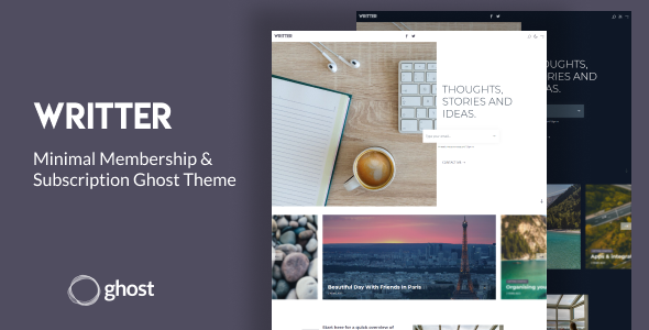Writter - Minimal Membership & Subscription Ghost Theme
