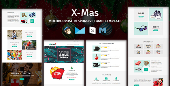X-mas - Responsive Email Template With Stampready Builder Access icon