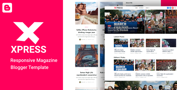 XPress - Lifestyle Blog & Magazine Blogger Template icon