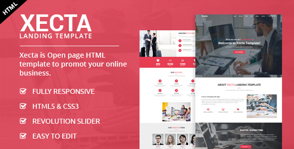 Xecta - One Page Landing HTML Template icon