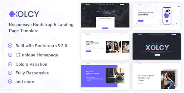Xolcy - Bootstrap 5 Creative Landing Page Template