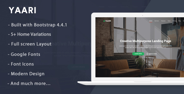 Yaari - Landing Page Template icon
