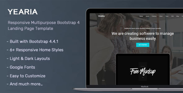 Yearia - Multipurpose Landing Page Template icon