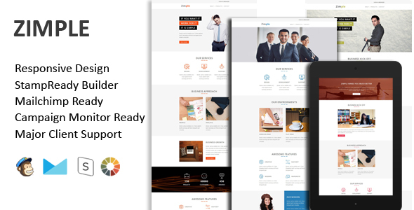 ZIMPLE - Multipurpose Responsive Email Template icon