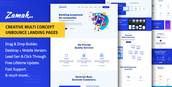 Zamak – Responsive Unbounce Landing Page Template icon