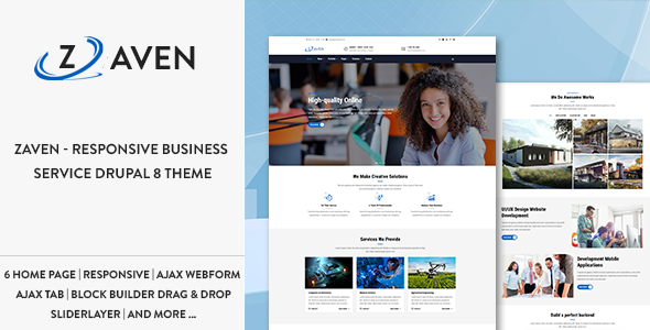 Zaven - Responsive Business Service Drupal 9 Theme icon