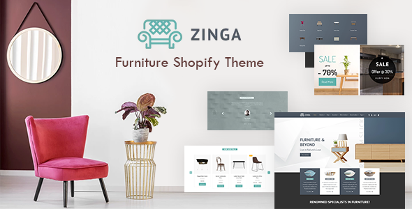 Zinga | Interior Store, Furniture Shopify Theme icon