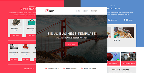 Zinuc - E-Commerce Responsive Email with Stampready builder icon