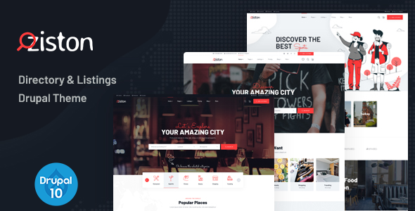 Ziston - Directory & Listing Drupal 10 Theme