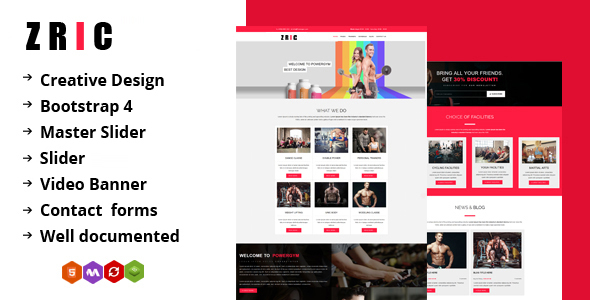 Zric - Fitness Multipages Drupal Theme icon