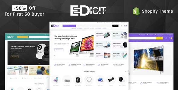 eDigit - Sectioned Multipurpose Shopify Theme icon