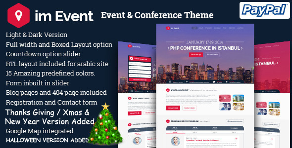 imEvent - Conference Meetup Festival Halloween Event Landing Page Template icon