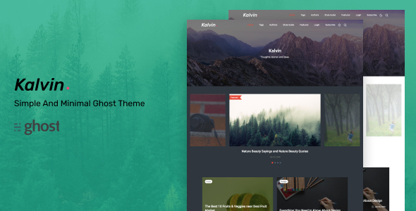 kalvin - Simple and Minimal Ghost Theme icon
