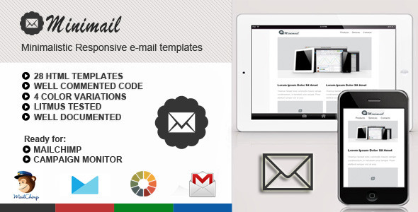 miniMail Responsive Email Template icon