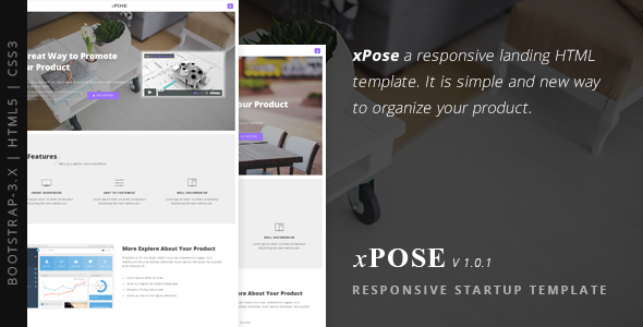 xPose - Responsive Startup Landing Page icon