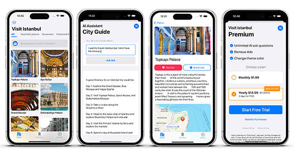 AI City Guide - AI Assistant - SwiftUI iOS Full Application icon