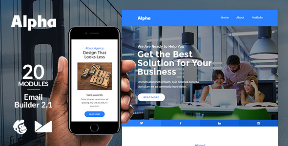 Alpha Email Template + Online Emailbuilder 2.1 icon