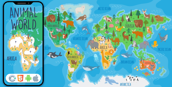 Animal World - HTML5 Game, Construct 3 icon