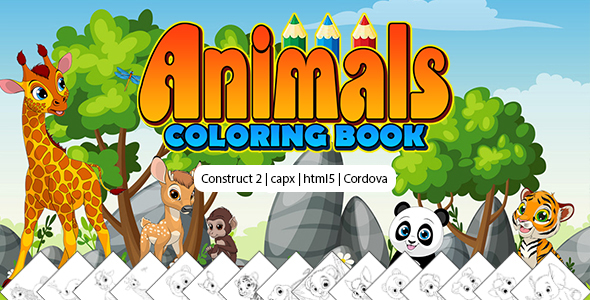 Animals Coloring Book App (CAPX | HTML5 | Cordova) icon